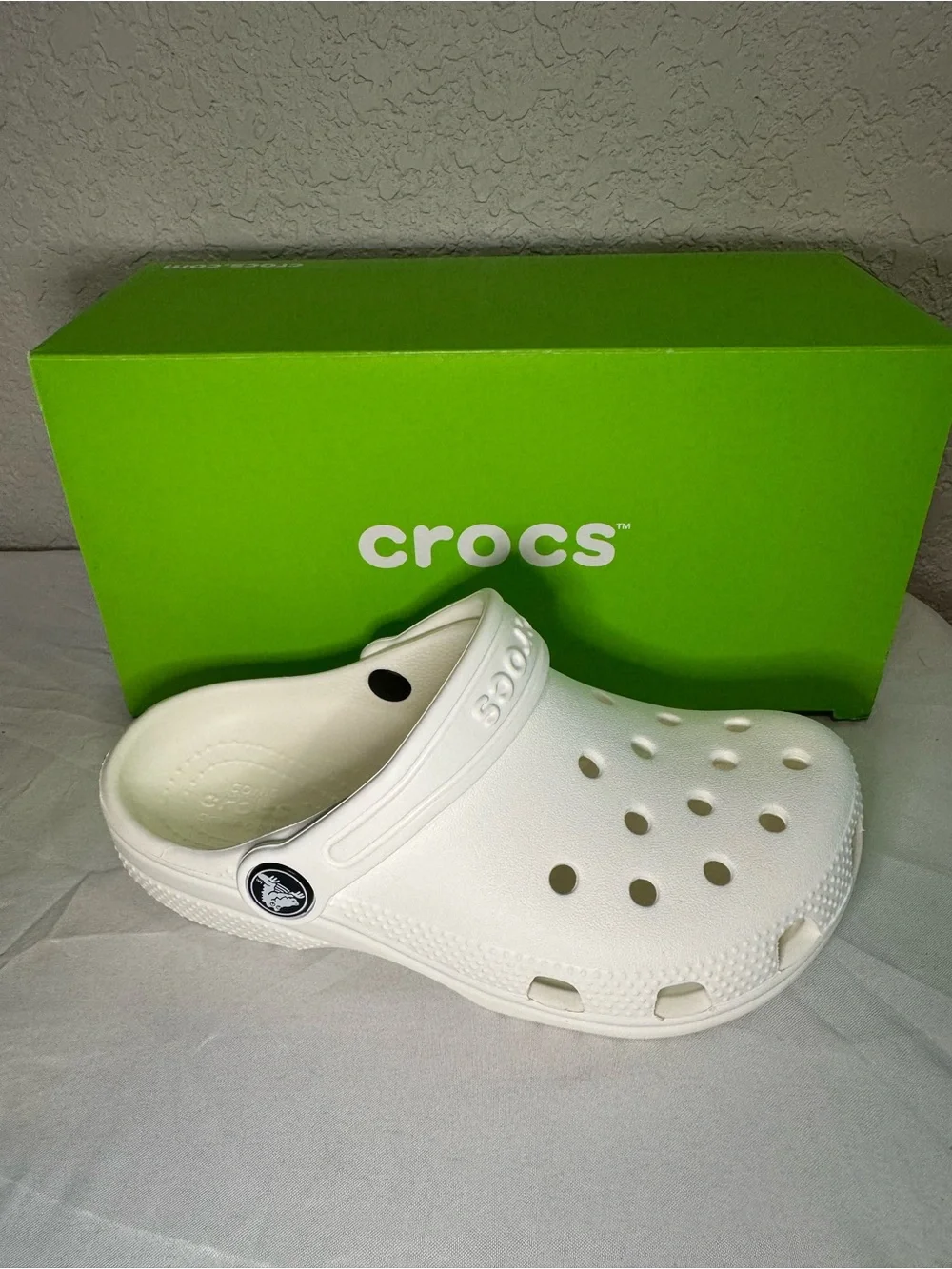 CROCS Kids Classic Clog in White